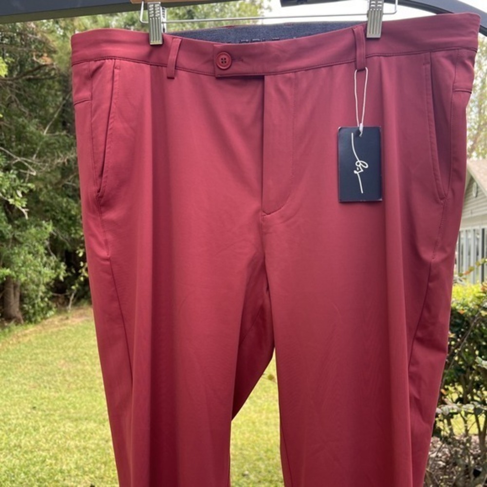 Men's Golf Pant Boston Scott‎ Golf Merlot 38/33.   678